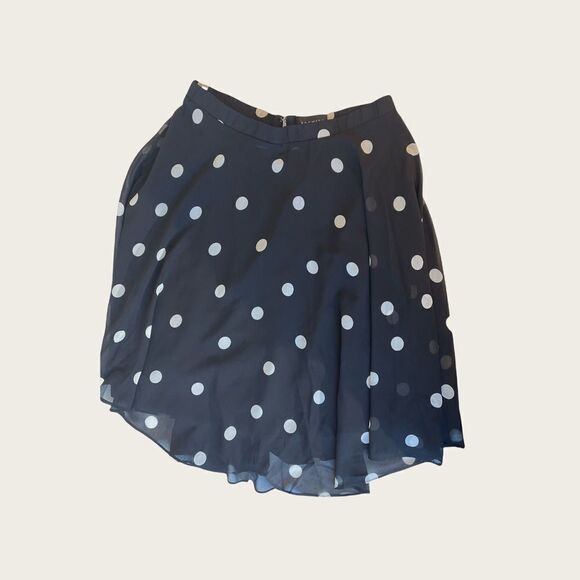 Premise Dotted Full Circle Skirt - Black and White - Size 8 - Picture 2 of 4